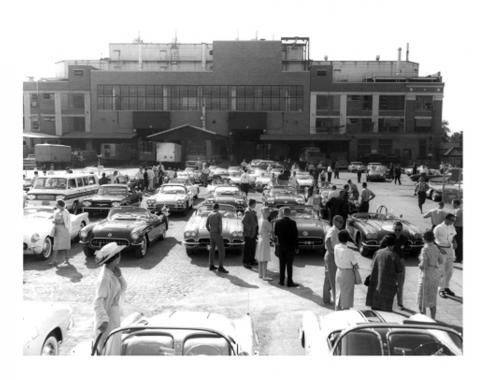 Outside The Factory Rare Corvette Photo