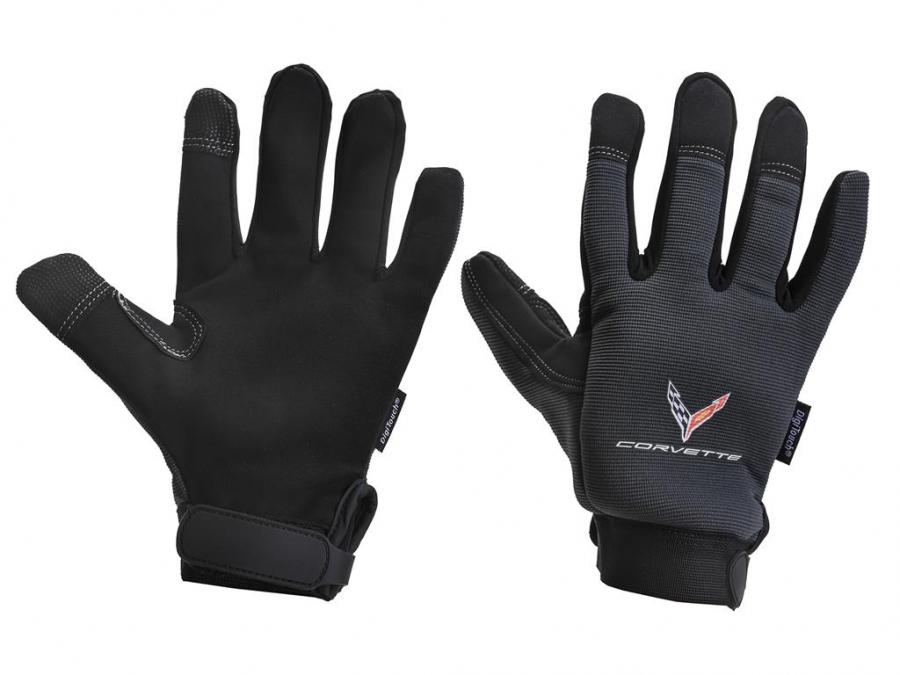 Corvette Gray Touchscreen Mechanics Work Gloves