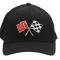 63-66 Hat - Black Flex Fit With C2 Emblem ( S / M ) Fits 6-3/4" To 7-1/4"