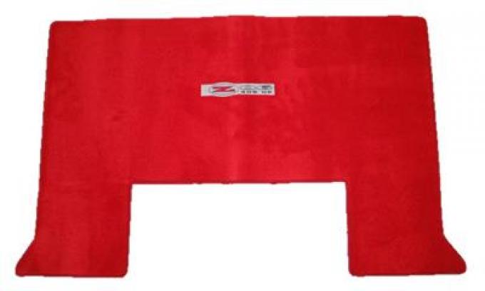 2002-2004 Red Cargo Mat with C5 Z06 405HP Logo - Lloyd Design