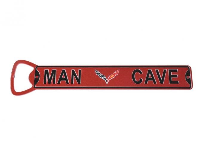 C7 Man Cave 7" Metal Bottle Opener