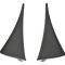 2014-2017 Rear Splash Guards - Black Molded