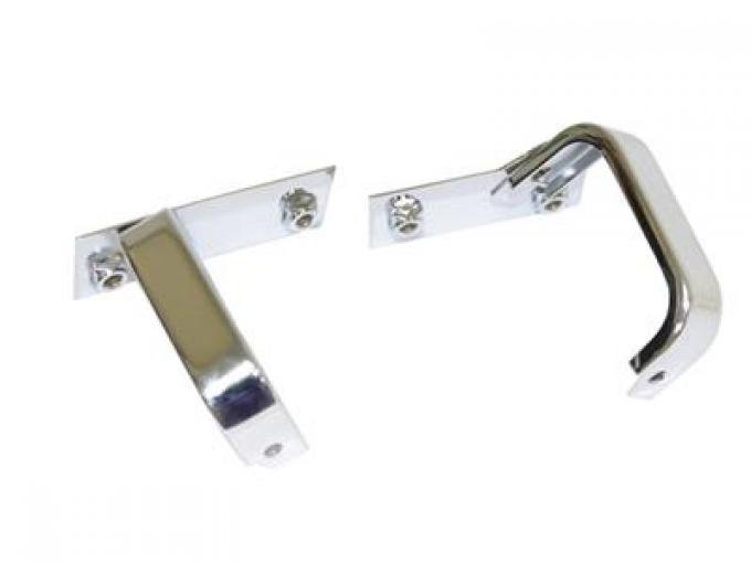 69-72 Chrome Radiator Top Brackets - 350 With 26" Radiator