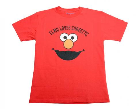 T-Shirt Red With Elmo Loves Corvette Youth