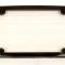 Corvette License Plate Frame / Bezel - Autocross With Sealed Lens Black