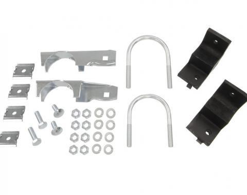 56-62 Center Exhaust Hanger Kit at X Frame