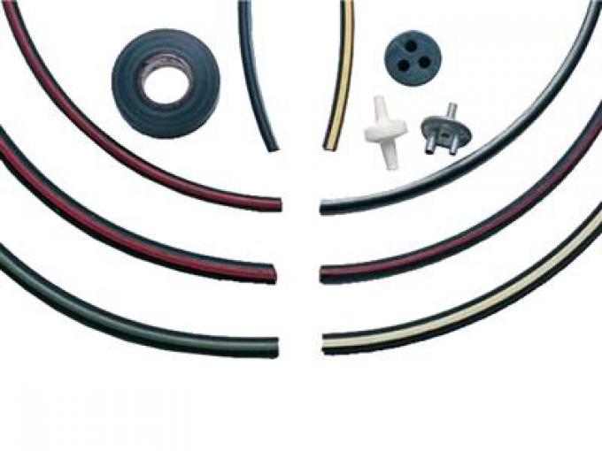 68 Headlight Wiper Vacuum Hose Set Deluxe