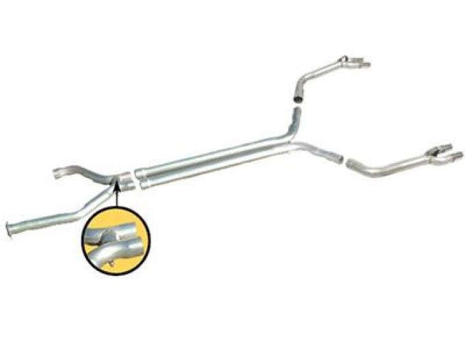 92-95 Straight Pipe True Dual Exhaust System - With SS Tip Eliminators
