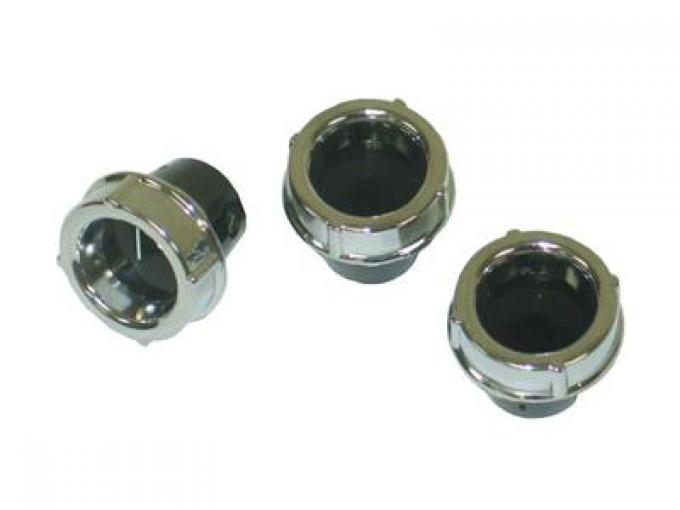 59-60 Heater Knob Set - Includes Fan Air And Temperature - 3 Pieces