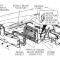 63-67 Heater Box Stud Set - To Firewall With Nut No Air Conditioning