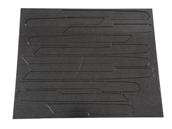 95-96 Fender Louver Accent - Acrylic Solid Black Finish