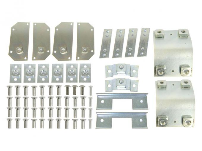 61-62 Underbody Retainer Plate Kit - 18 Pieces