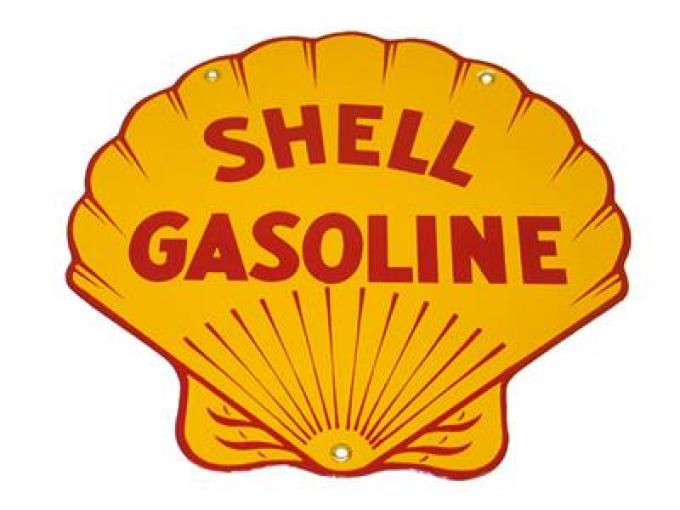 Shell Gasoline 12" Porcelain Sign