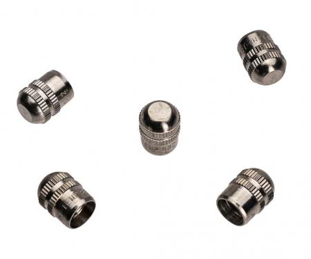 53-62 Tire / Wheel Valve Stem Caps - Metal 5 Piece Set