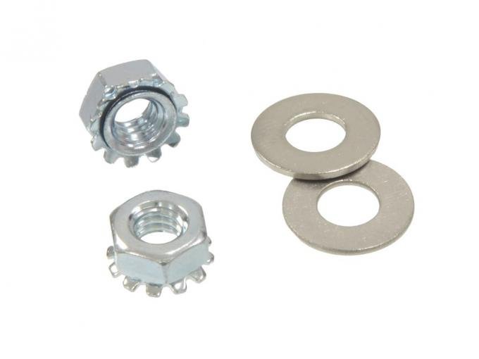 63-75 Rear Hardtop Hold Down Bolt Nuts with Washers