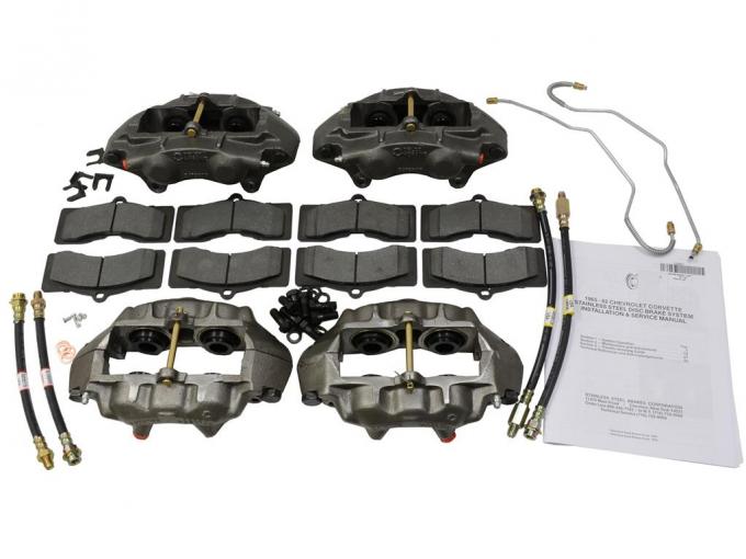 65-82 Brake Caliper New Stainless Steel Sleeved With O-ring Seal Complete Deluxe