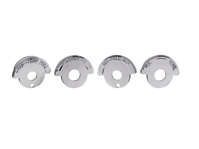 65-67 Dash Bezel Set - No Air Conditioning - 4 Pieces