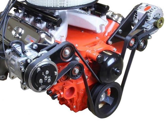 1953-1982 LS Accessory Drive Kit with Air Conditioning No Power Steering