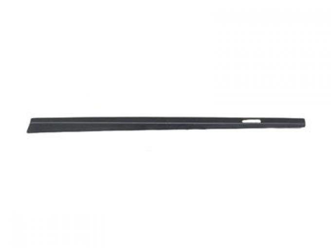 86-89 Convertible Door Panel Black Upper Trim - Left Plastic