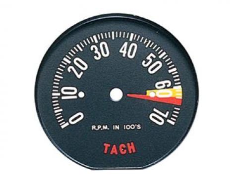 59 6500 Red Tach / Tachometer Face