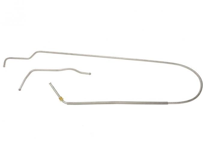 61-62 Fuel Line - Stainless Steel Tank To Pump - 2 Piece Set