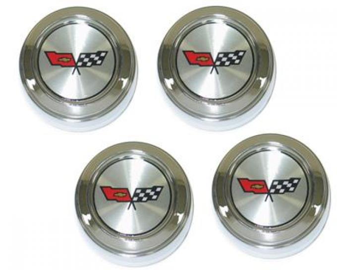 82 Center Cap - Aluminum Wheels With Emblem - Set Of 4