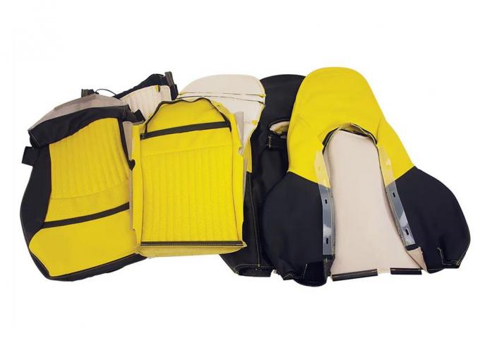 98 Indy 500 Pace Car Seat Leather Covers - Yellow And Black