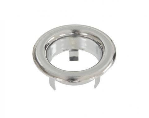 63-67 Jack Board Cover Finger Hole Bezel - Chrome