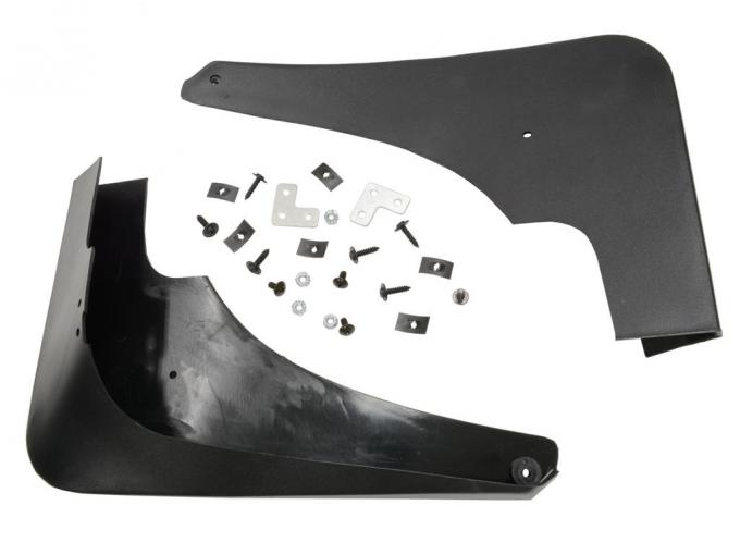 97-04 Rear Fender Splash Guards - Altec Molded Black