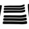 91-94 Side Fender Louver Trim - 8 Pieces