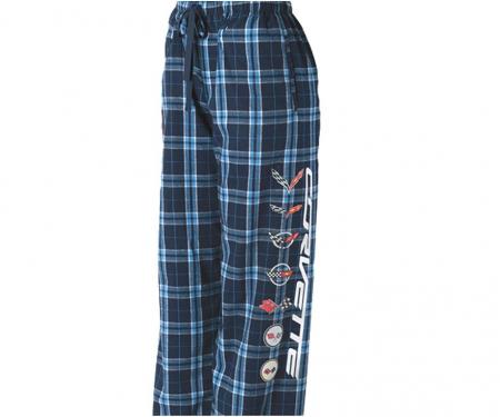 Corvette Generation Blue And Black Pajama Pants