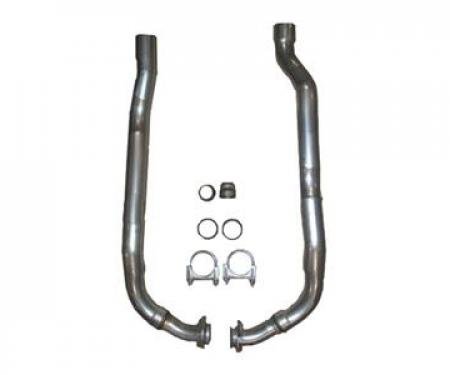 68-74 Exhaust Pipe - Front Left And Right 327 / 350 4 Speed Hi-performance