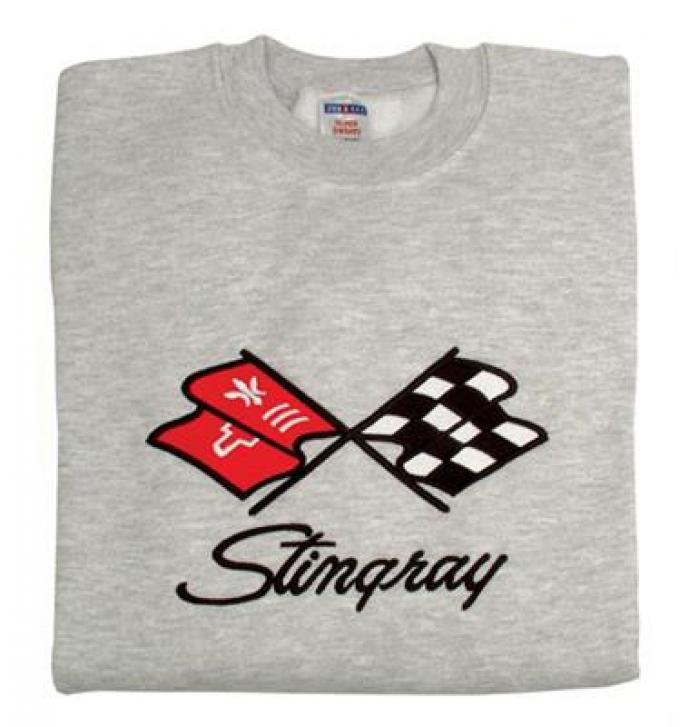 Sweatshirt With Stingray Emblem Gray