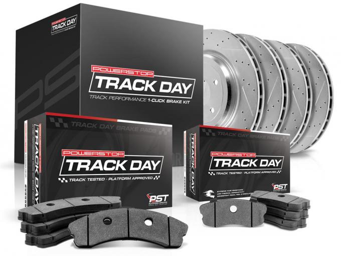 97-04 PowerStop Track Day Brake Rotors With Pads Kit