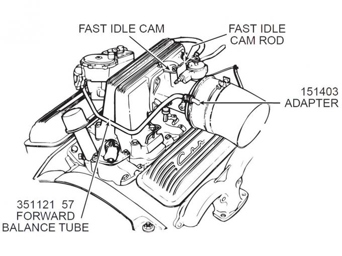 58-62 Fuel Injection Air Cleaner Adaptor