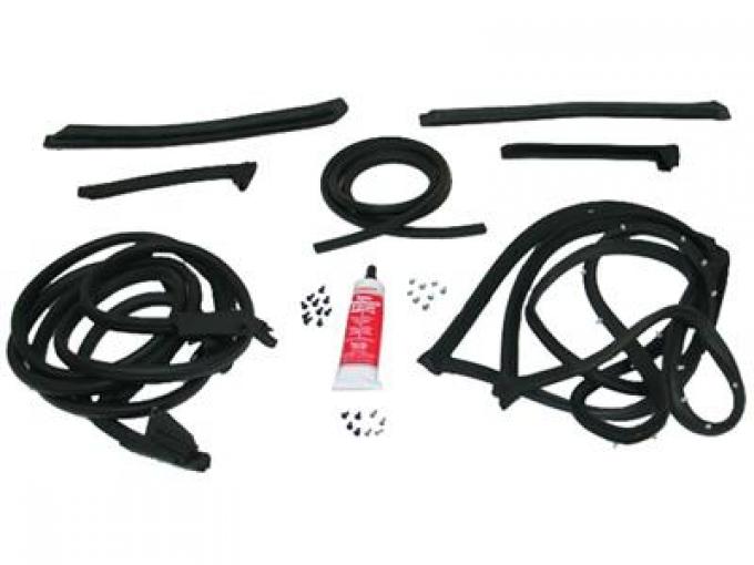 1973-1977 Coupe Body Weatherstrip Kit - Deluxe - 1977 Early