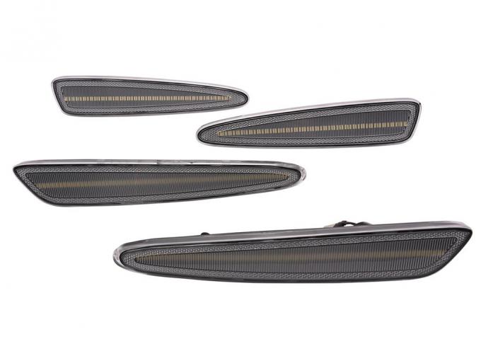 2005-2013 Zen6 Clear White Laser LED Side Marker Lamps - Front and Rear