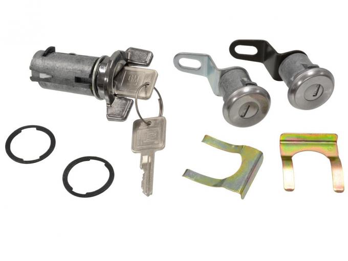 69-77 Ignition And Door Lock With Keys (Set of 3) - Correct