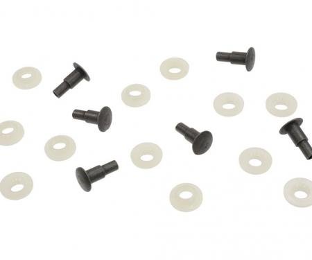 68-72 Windshield Wiper Door Linkage Rivet And Washer - Set Of 18