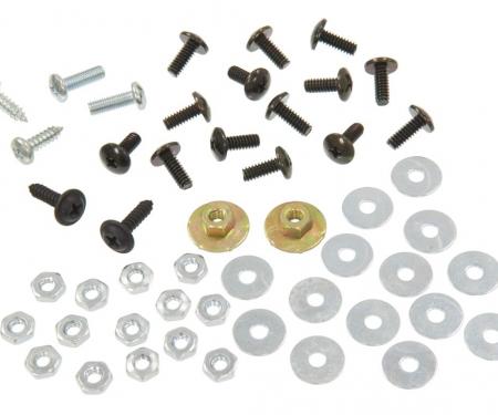68-75 Soft Top / Convertible Top Weatherstrip Fastener Kit - 50 Pieces