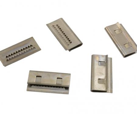 68-72 Windshield Moulding Clips on Wiper Door - Lower Center (Set of 5)