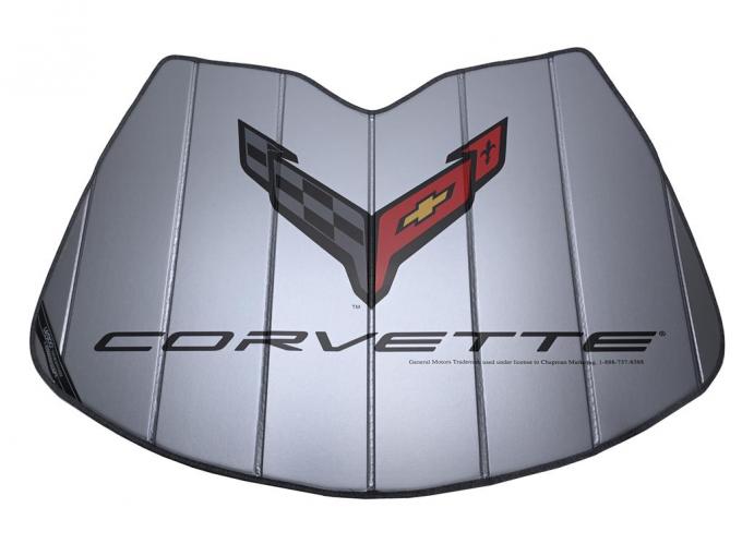 2020-2023 Insulated Windshield Sunshade With C8 Logo
