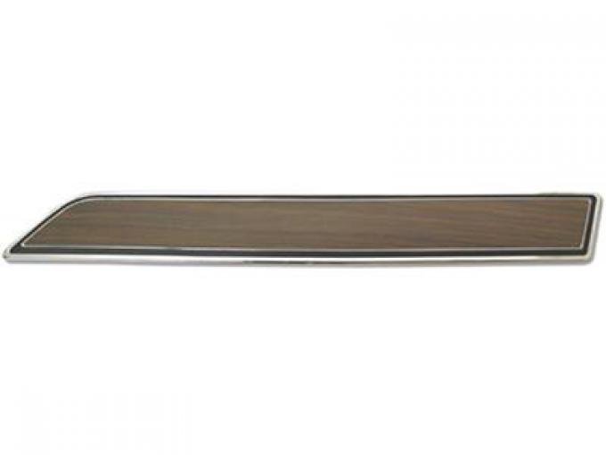 70-76 Door Panel Insert Plate - Right Includes Woodgrain