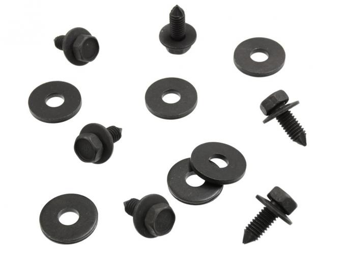 63-67 Battery Box Mount Bolts Kit - Air Or 396 With Washer