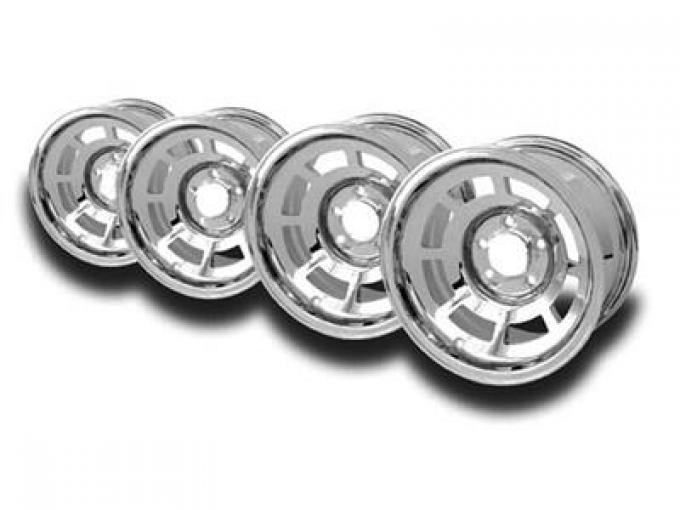 76-82 Chrome Aluminum Wheel Set of 4