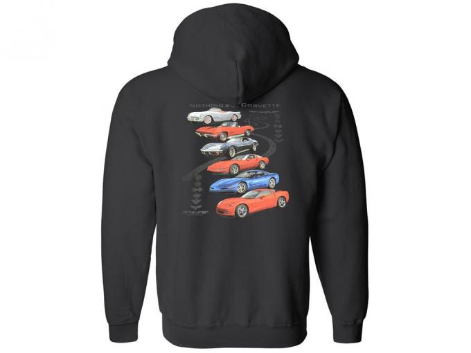 Nothing But Corvette Black Hoodie Hooded Sweatshirt