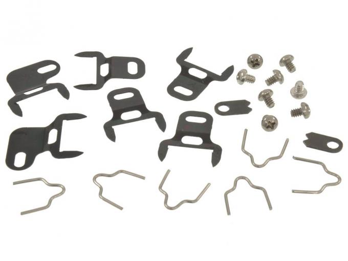 59-60 Door Post Weatherstrip Clip Set - 22 Pieces