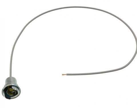 55-67 Dash Instrument Panel / Cluster Light Bulb Metal Socket 5/8" Hole 1 Wire