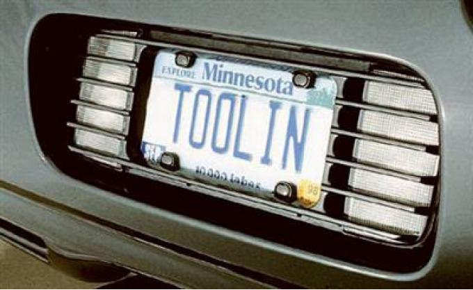 97-04 Rear Phantom License Plate Frame / Bezel - Satin Black