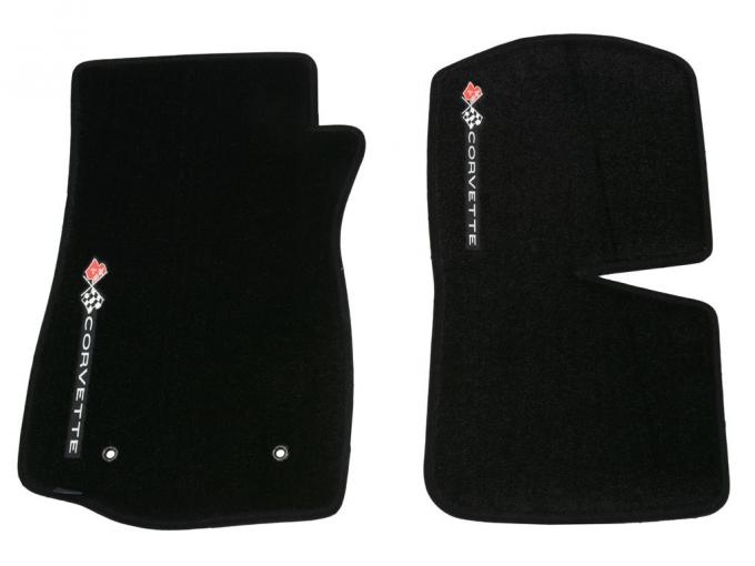 1968-1982 Floor Mats - Black With 68-82 Sideways C3 Logo - By Lloyd Design